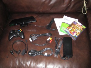 Xbox 360 250GB and Kinect contents