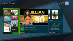 xbox fitness home screen